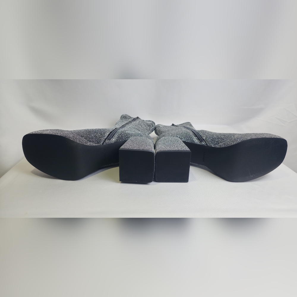 Abound Women’s Steffie Platform Bootie Silver Sz 8 New - Picture 11 of 12